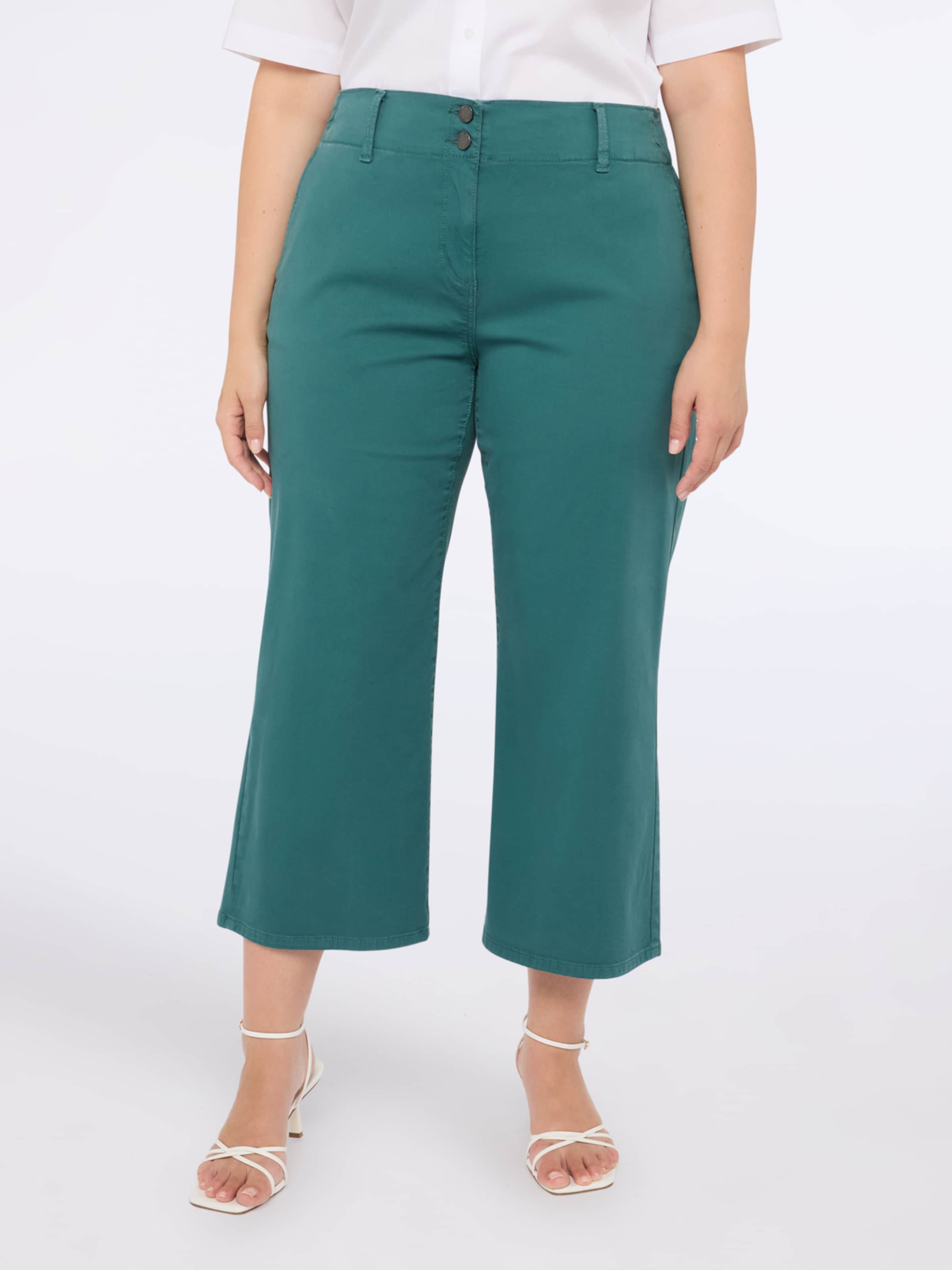 Effilé Pantalon Fiorella Rubino en bleu : devant