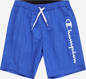 Champion Authentic Athletic Apparel Badeshorts in Blau: predná strana