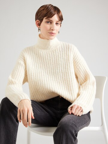 Calvin Klein Jeans Trui in Beige: voorkant