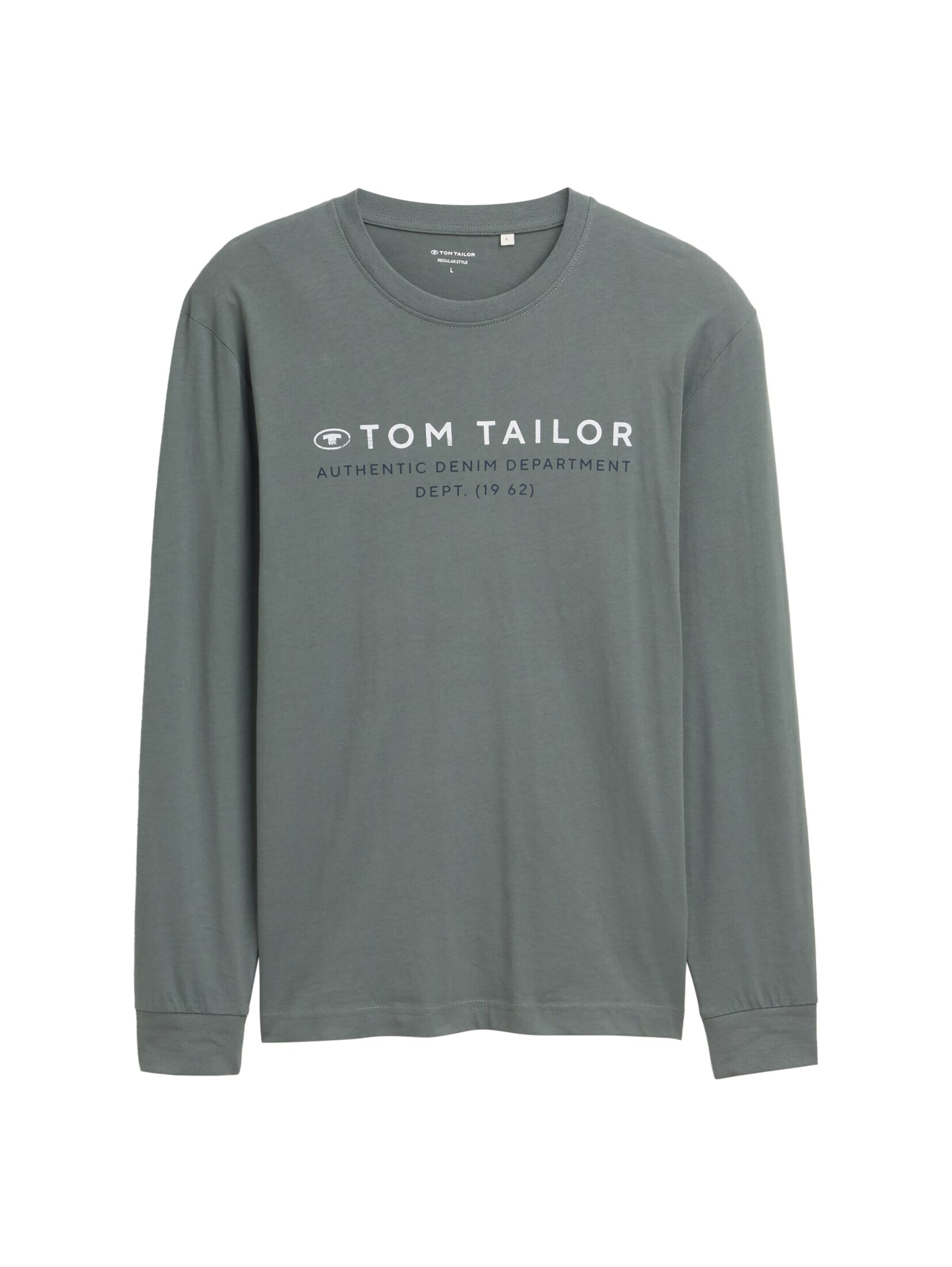 T-Shirt TOM TAILOR en vert : devant