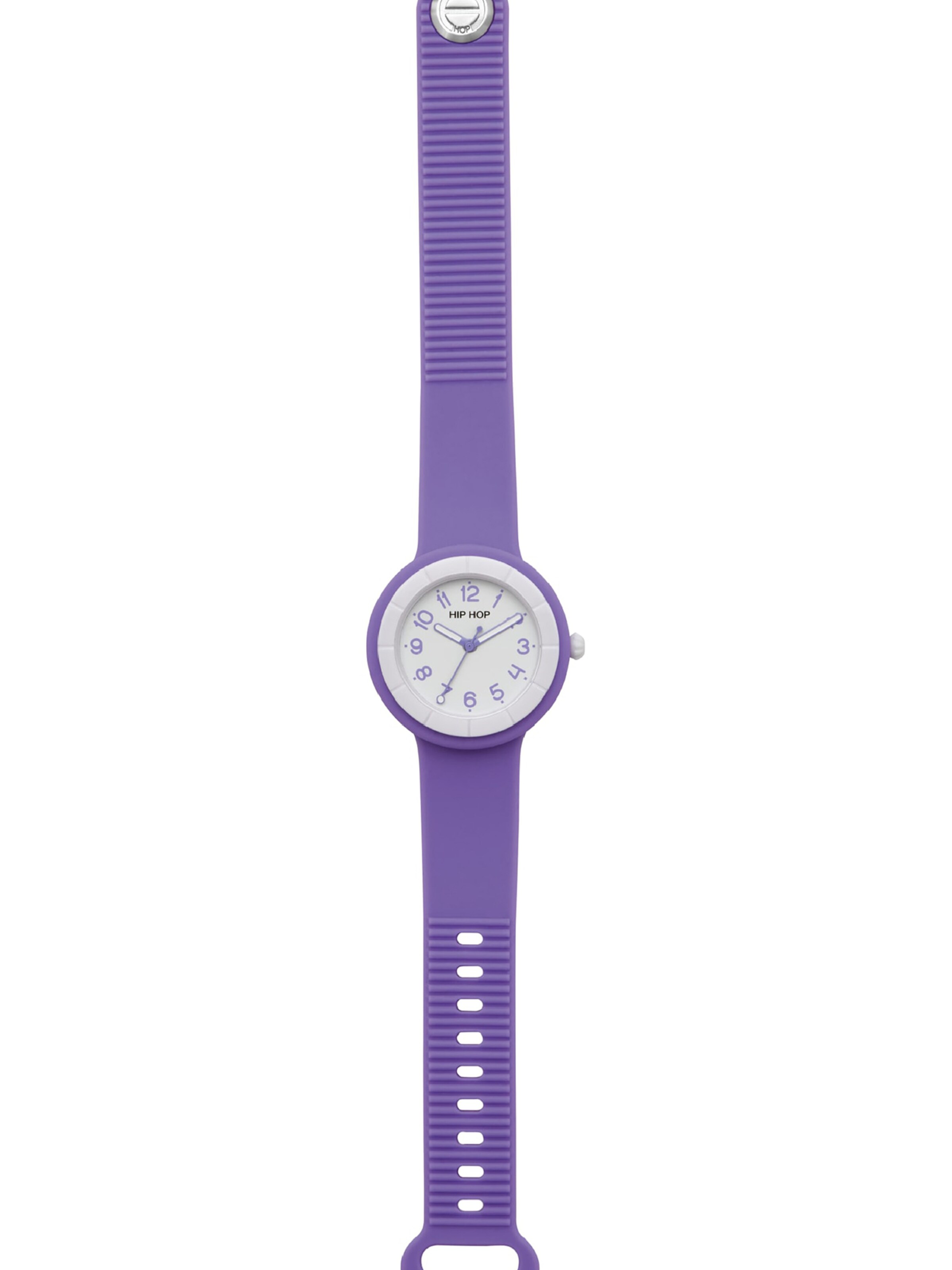 Orologio analogico di Hip Hop in lilla: frontale