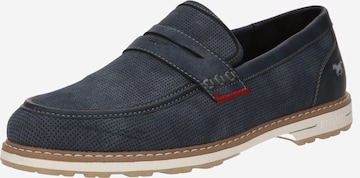 MUSTANG Classic Flats in Blue: front