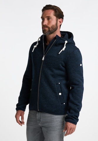 DreiMaster Maritim Fleece jas in Blauw