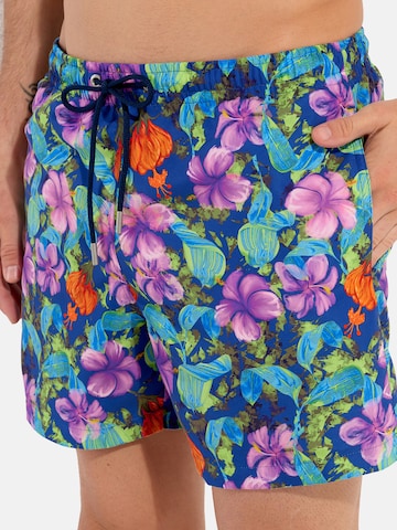 HOM Badeshorts ' Balata Beach Boxer ' in Blau