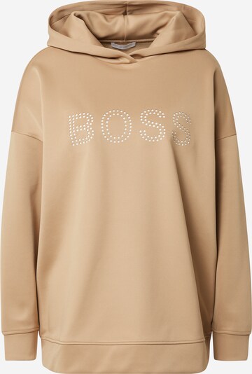 BOSS Casual Sweatshirt 'Eboa' i beige / vit, Produktvy