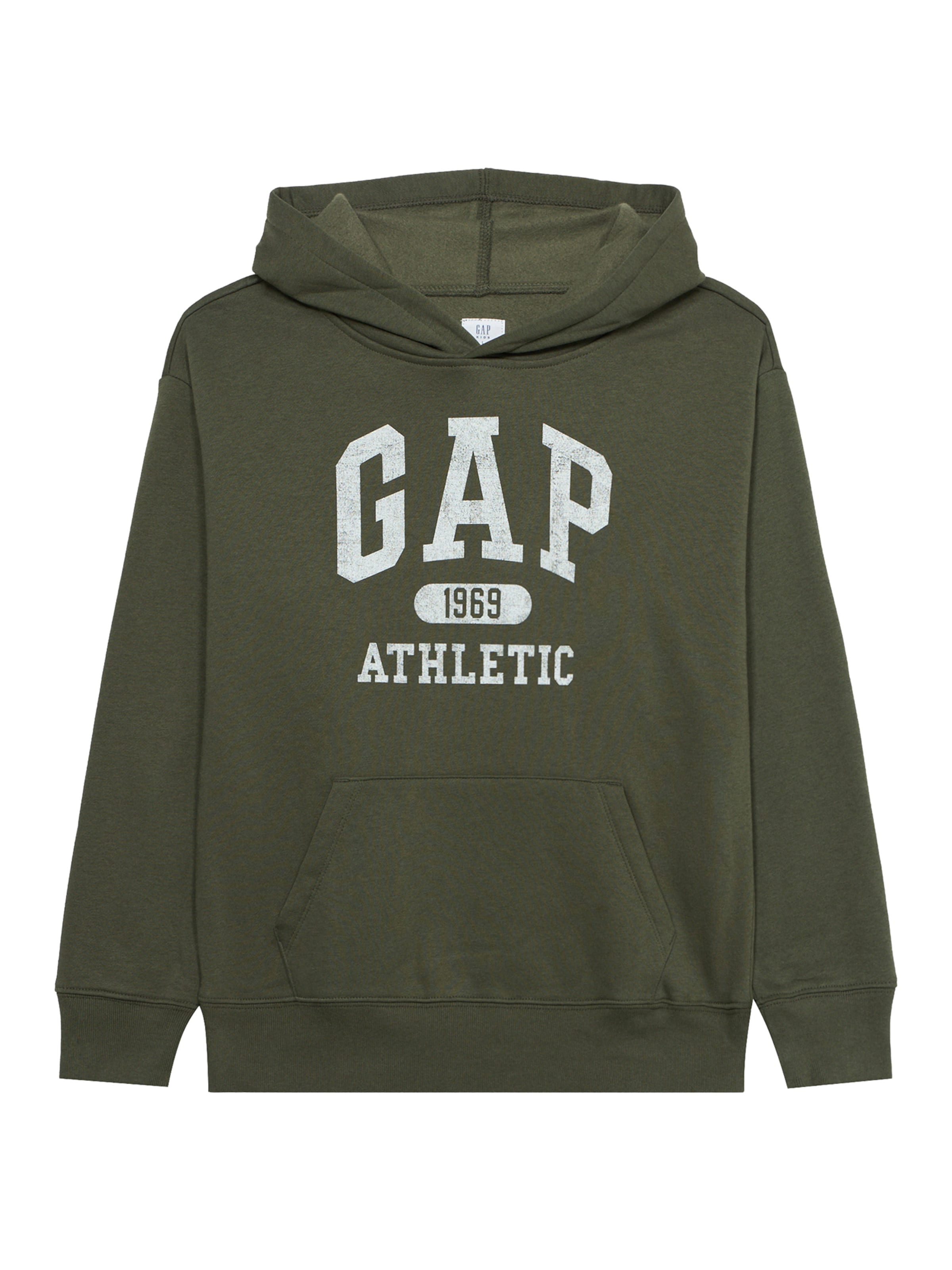 GAPSweater majica 'HERITAGE' - zelena boja: prednji dio