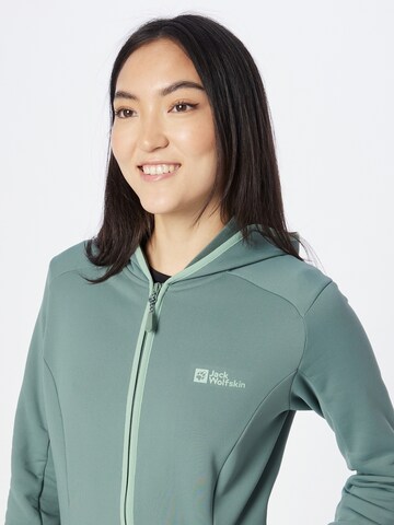 JACK WOLFSKIN - Chaqueta polar funcional 'BAISELBERG' en verde