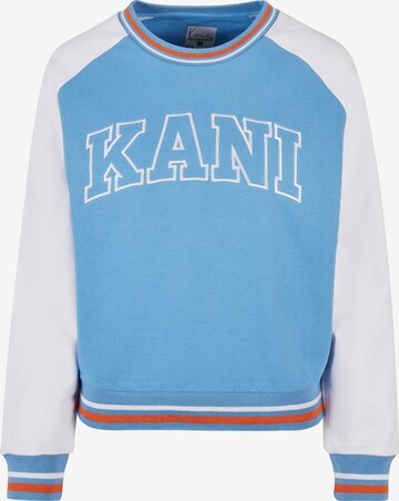 Sweat-shirt Karl Kani en bleu : devant