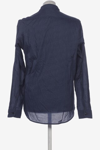 REPLAY Button Up Shirt in M in Blue