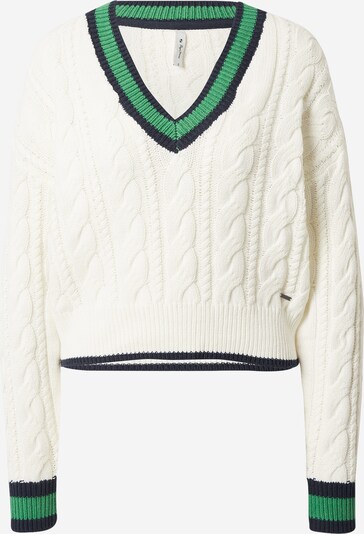 Pepe Jeans Sweter 'Beau' w kolorze zielony / czarny / naturalna bielm, Podgląd produktu
