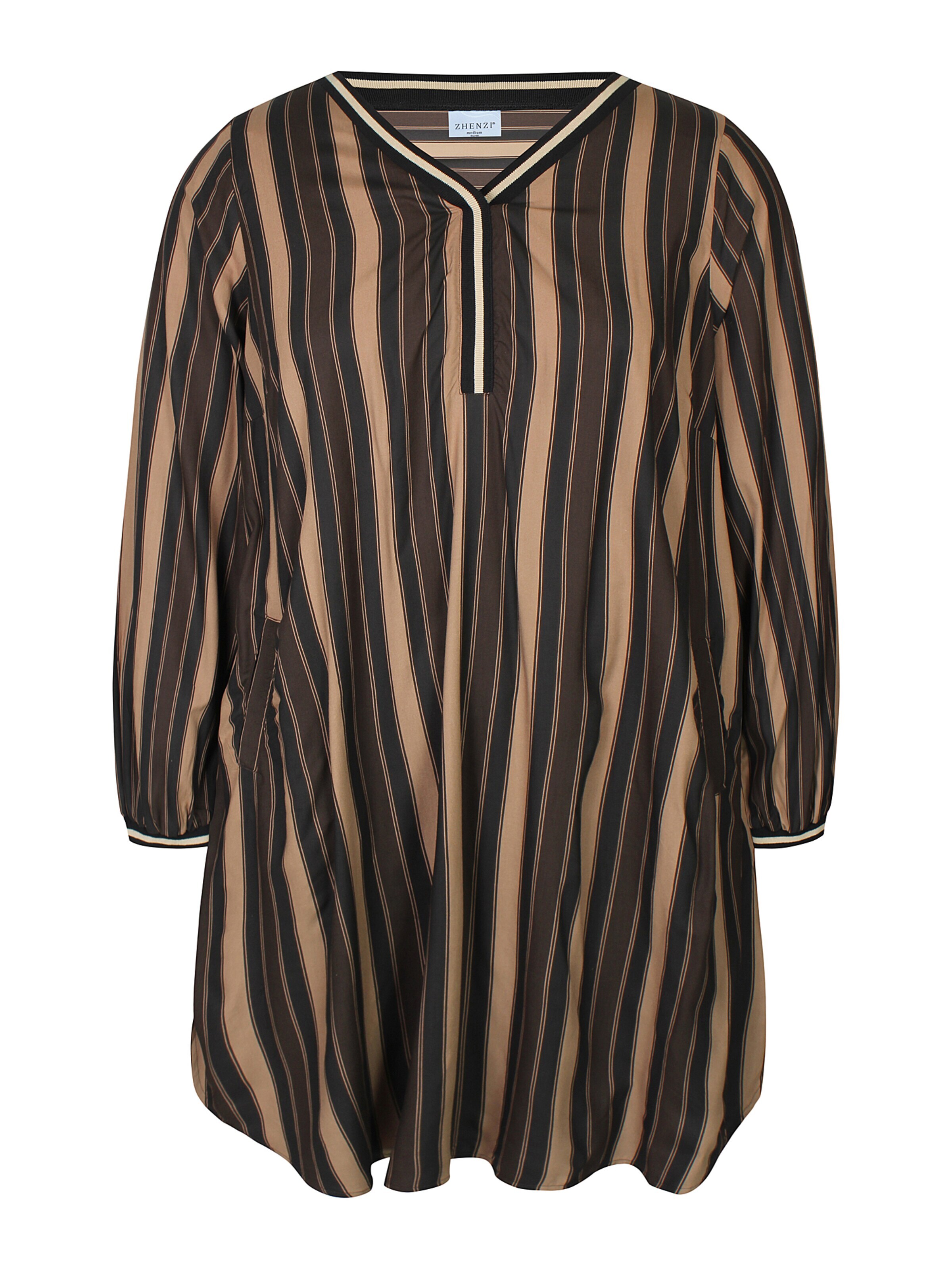 Zhenzi Dress 'Linny 1533' in Brown: front