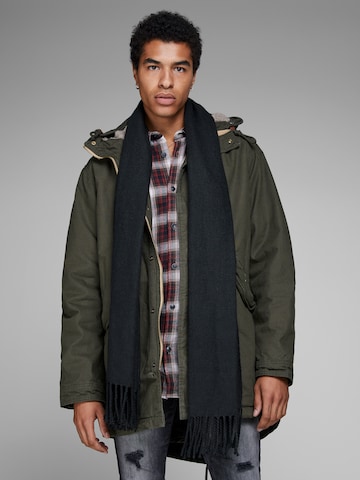 Écharpe 'Solid' JACK & JONES en noir : devant