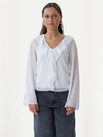 TEESHOPPEN Blouse 'Alba' in White: front