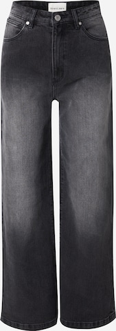 Abrand Wide Leg Farkut 'GITA' värissä musta: etupuoli