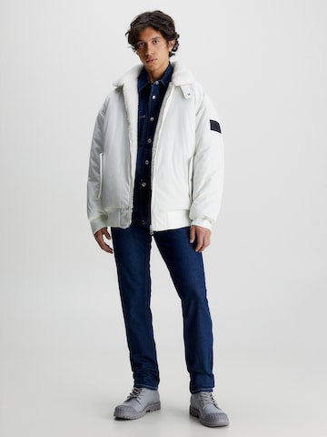 Veste mi-saison Calvin Klein Jeans en blanc