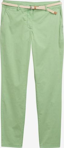 TOM TAILOR Chino trousers in Green: front