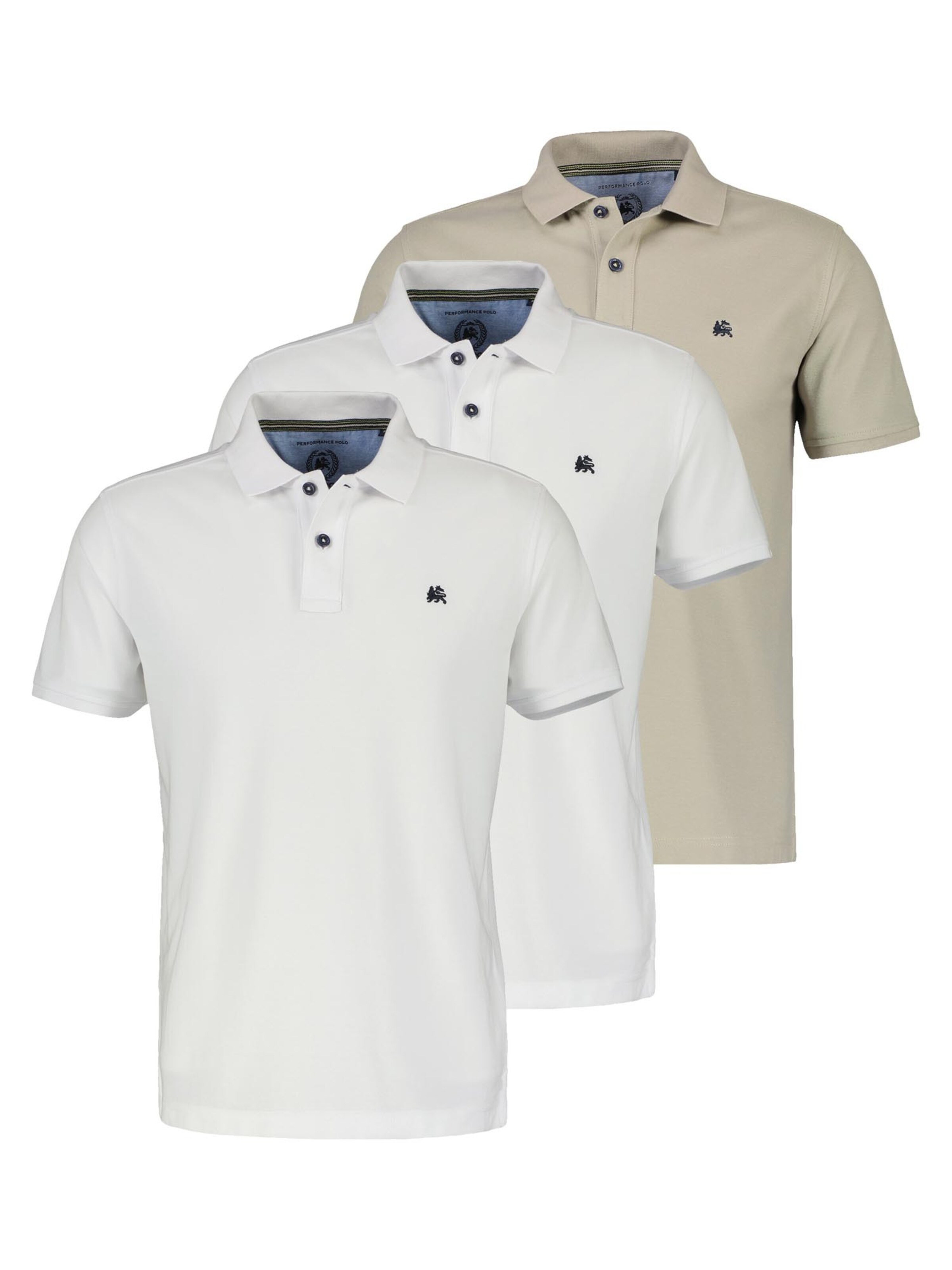 LERROS Shirt 'Basic' in Beige: voorkant