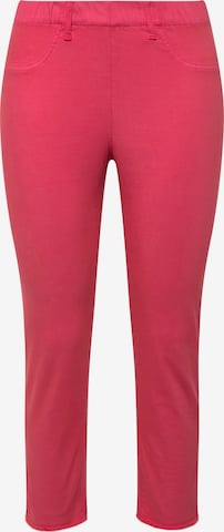 Ulla Popken Skinny Pants in Pink: front