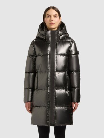 khujo - Abrigo de invierno 'Haya3 Shiny' en negro: frente