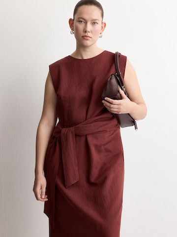 MANGO Jurk 'Panuelo' in Rood