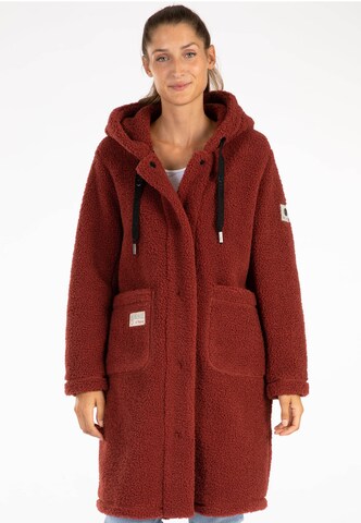 ViertelMond Raincoat 'Denise' in Red: front