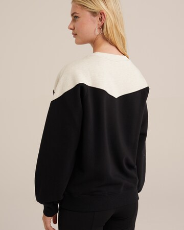 WE Fashion Sweatshirt in Zwart