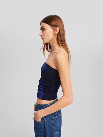 Top di Bershka in blu