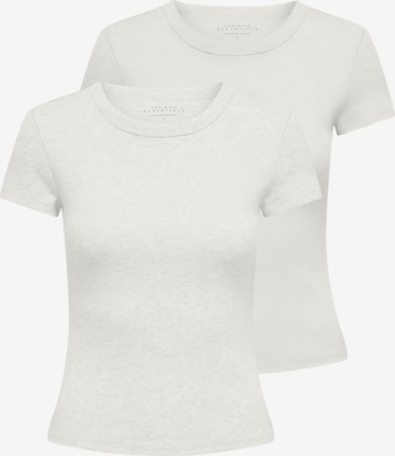 T-shirt 'ONLEASY' ONLY en blanc : devant