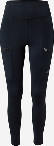 4F Slim fit Sports trousers in Black: front