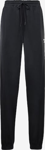 Coupe slim Pantalon de sport 'Identity Vector' Reebok en noir : devant