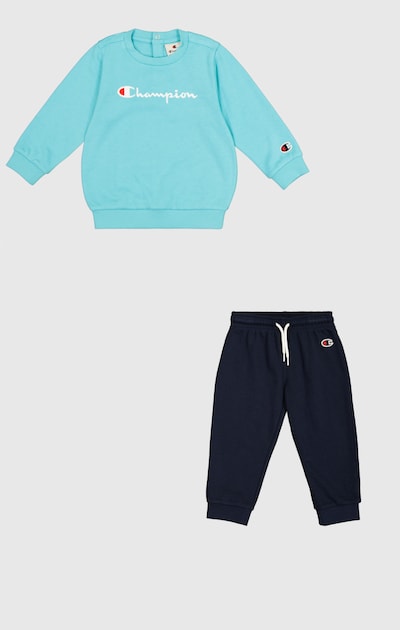 Champion Authentic Athletic Apparel Sweatsuit in Aqua / Dark blue / Red / White, Item view