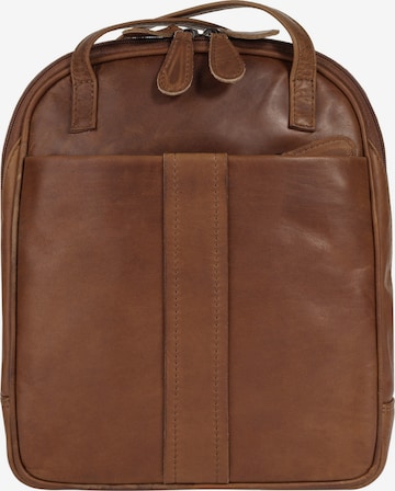 Cluty Backpack in Brown: front