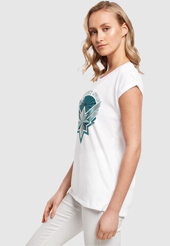 ABSOLUTE CULT T-Shirt 'Captain Marvel - Starforce Warrior' in Weiß