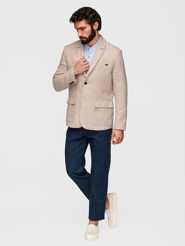 Coupe regular Veste de costume Ombre en marron