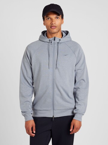 NIKE Спортивная кофта 'PRIMARY' в Серый: спереди