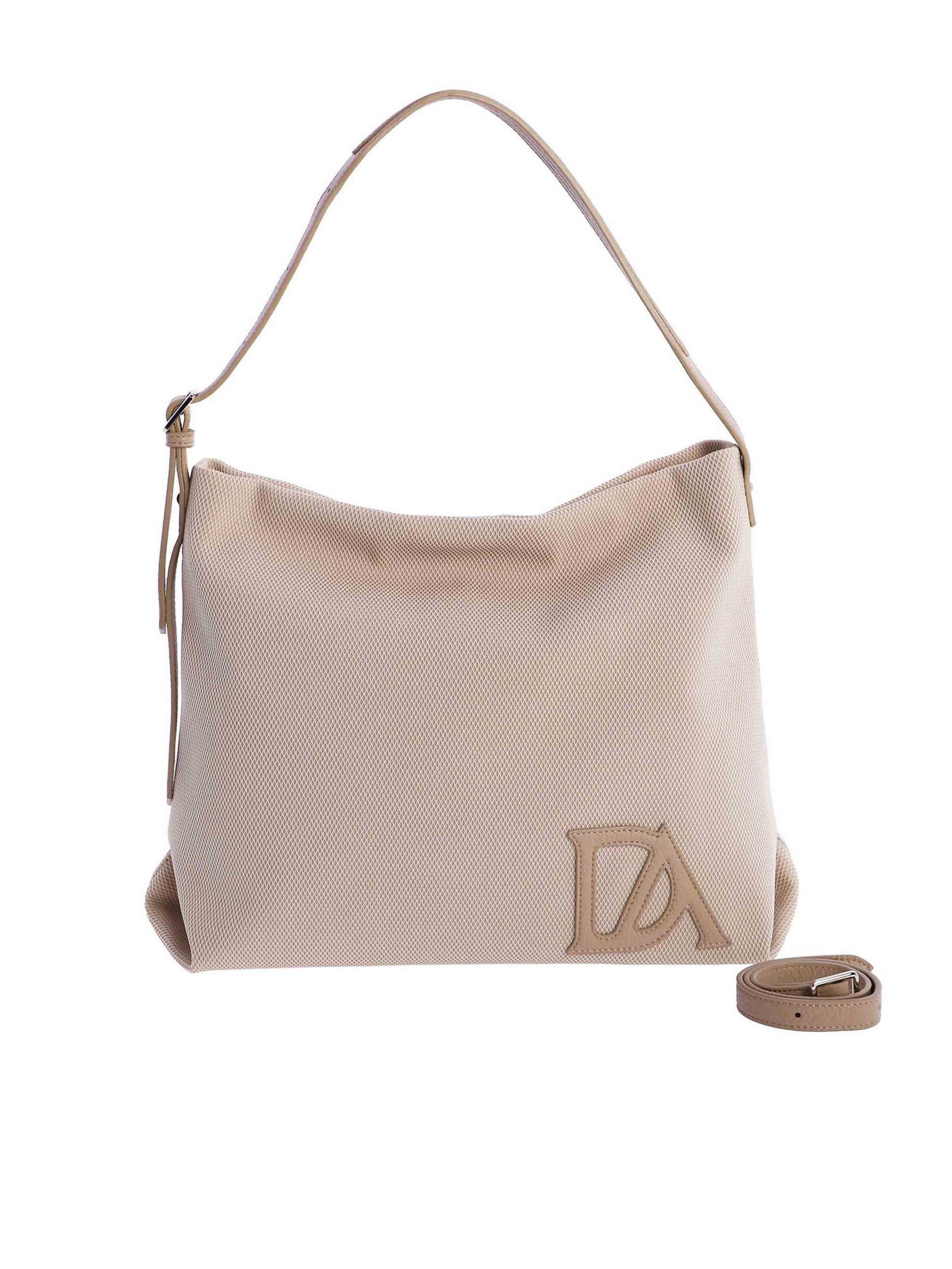 Don Algodon - Bolso de hombro 'Bolso de hombro para mujer Porto de nailon con cremallera' en beige: frente