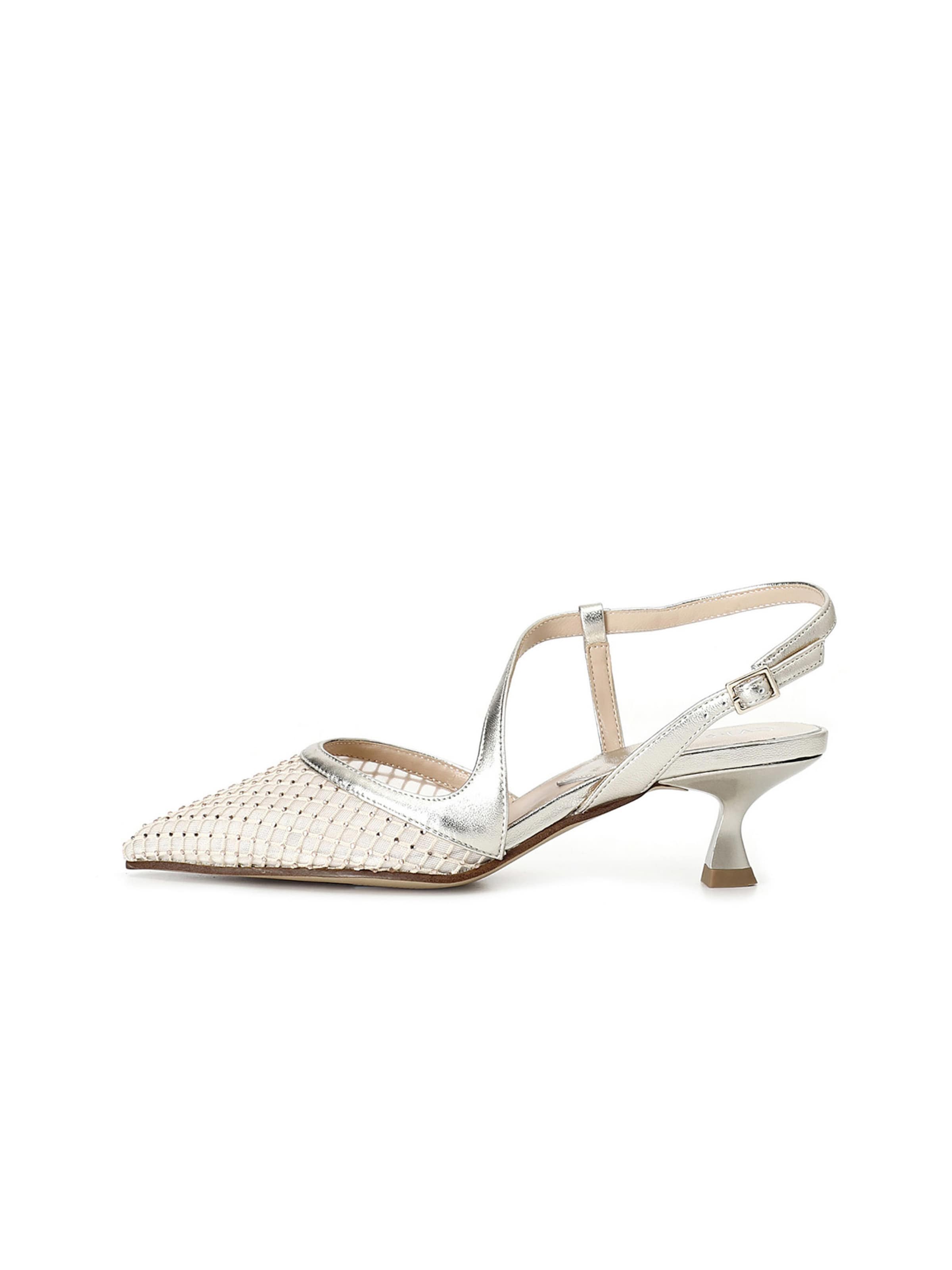 Décolleté sling di CAFè NOIR in oro: frontale