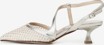 CAFè NOIR Slingpumps in Goud: voorkant