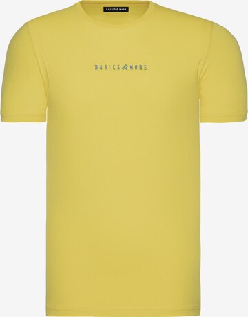 Basics and More Shirt ' Kaiden' in Yellow: front