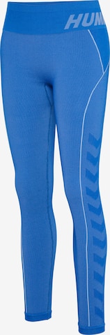 Hummel Skinny Workout Pants 'Christel' in Blue
