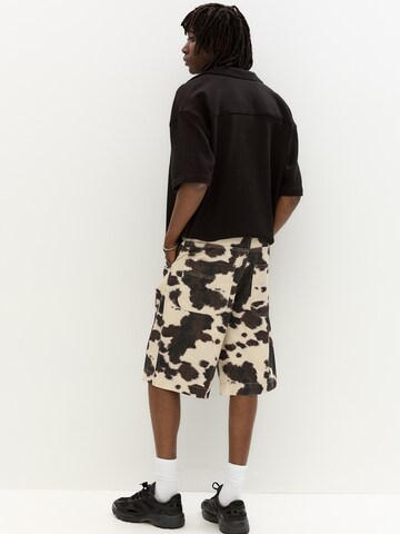 Loosefit Pantalon Pull&Bear en marron