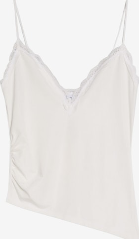 BershkaTop - bež boja: prednji dio