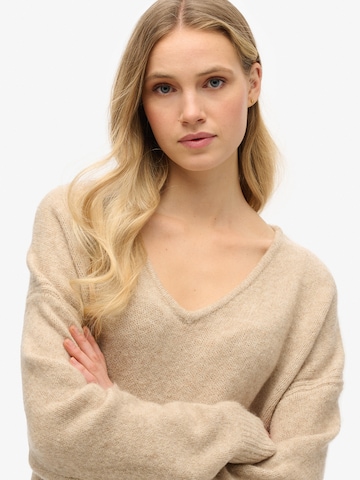 Robes en maille Superdry en beige