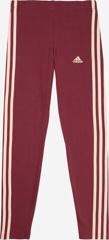 ADIDAS SPORTSWEAR Skinny Workout Pants in Red: front