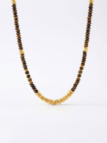 Nemomatheo Necklace 'Flache' in Brown: front