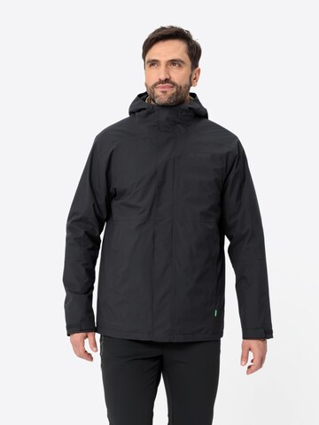 VAUDE Outdoorjas ' Neyland ' in Zwart: voorkant