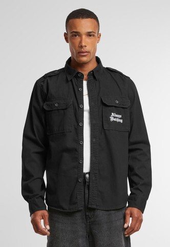 Comfort fit Camicia 'Always Watching' di Mister Tee in nero: frontale