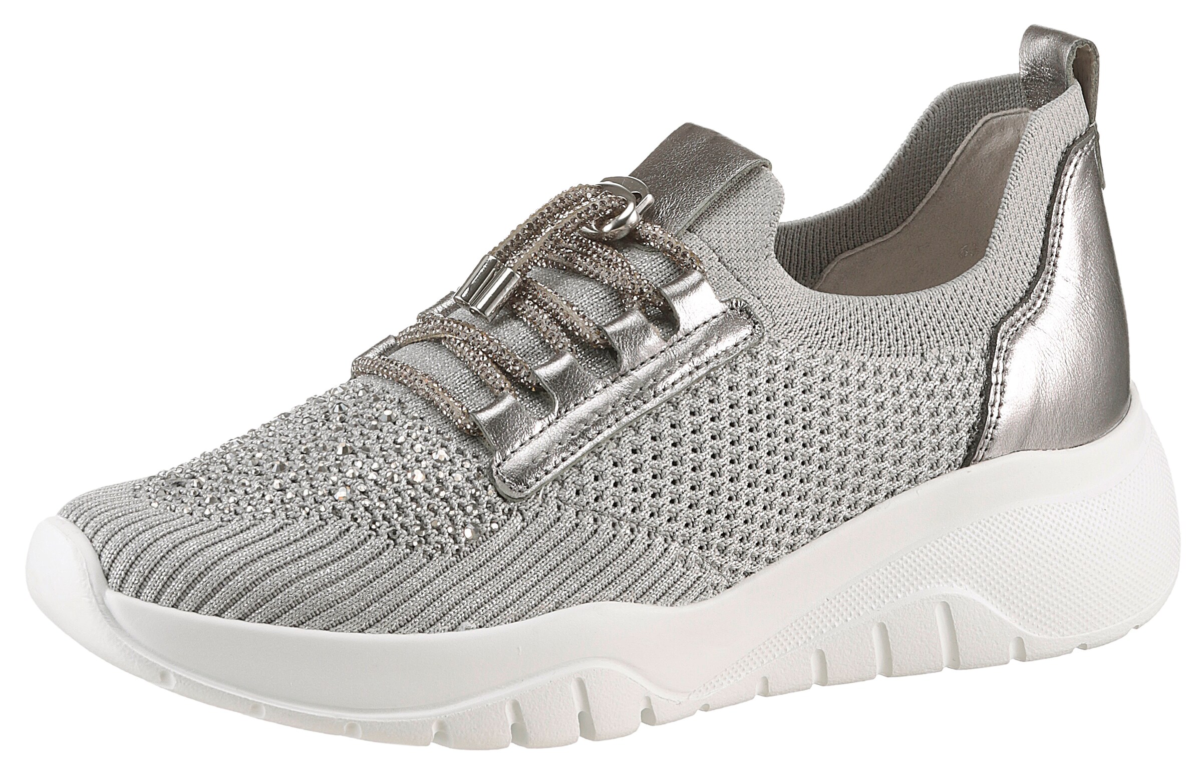 GABOR Platform trainers in Grey: front
