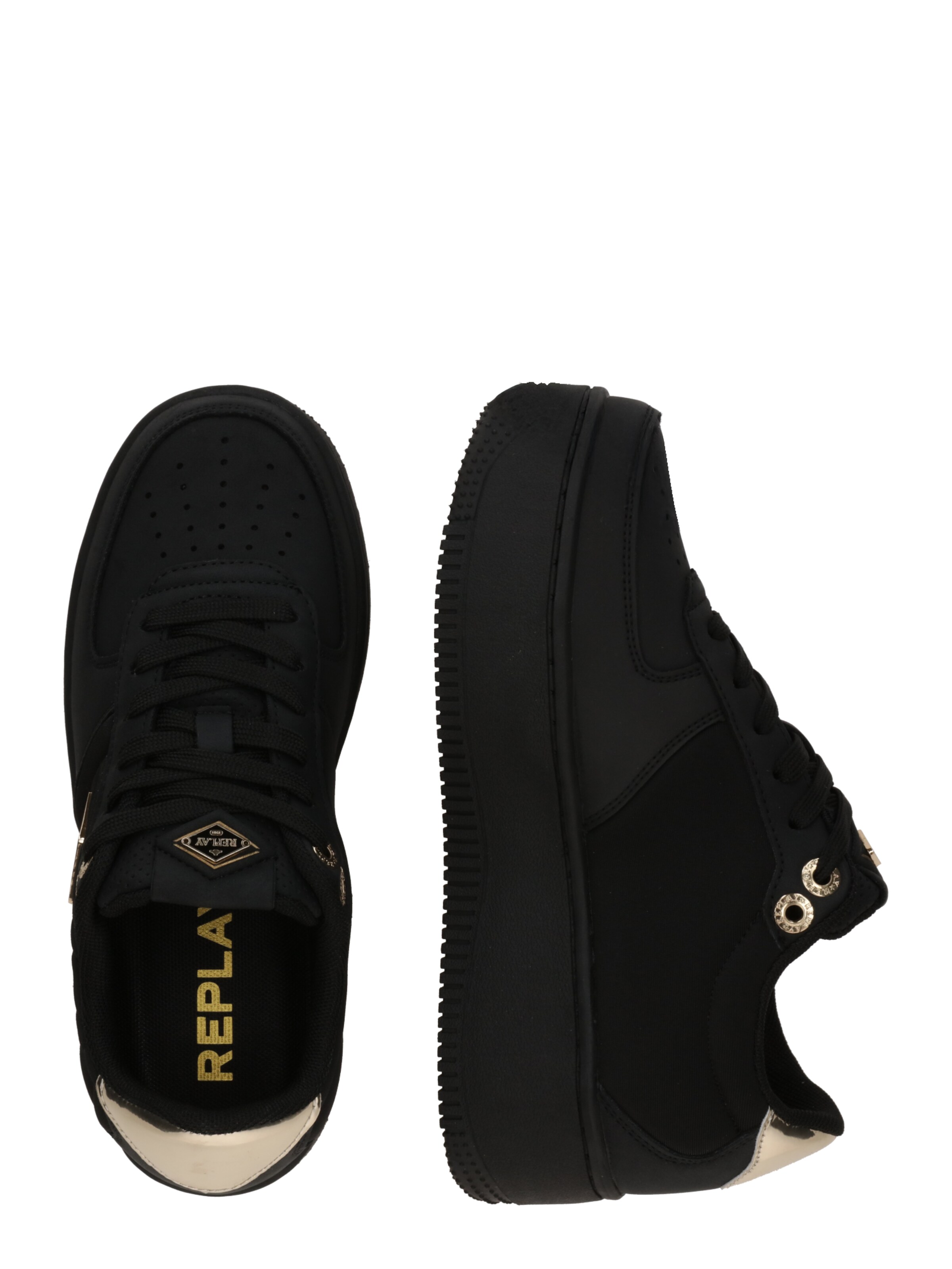 REPLAY Низкие кроссовки в Черный