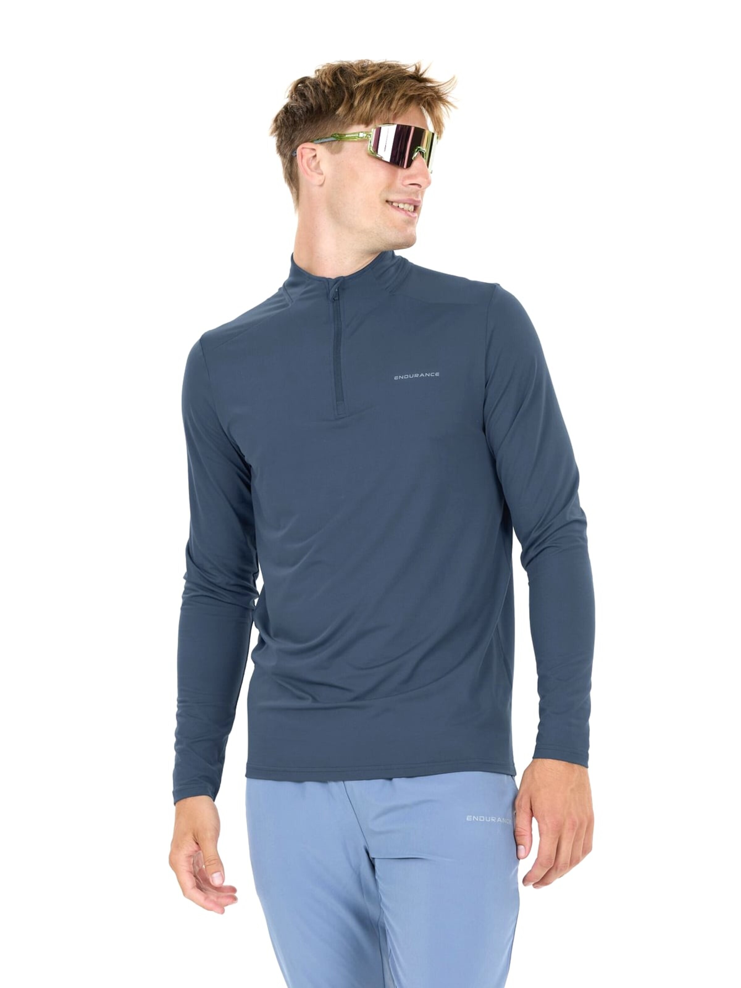 Pull-over 'Armin M Midlayer' ENDURANCE en bleu : devant
